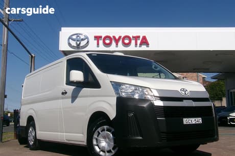 White 2023 Toyota HiAce Van Lwb Barn Door