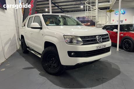 White 2011 Volkswagen Amarok Dual Cab Utility Tdi400 Trendline (4X4)