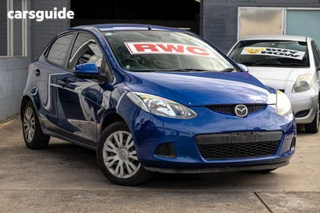 Blue 2009 Mazda 2 Hatchback Neo