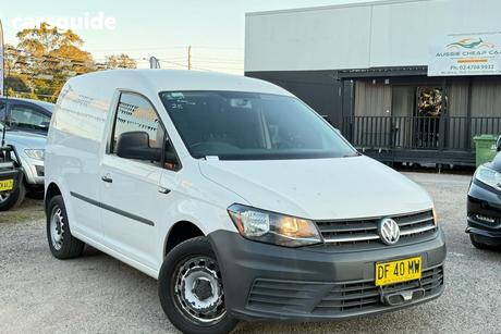 White 2015 Volkswagen Caddy Commercial TSI220 F