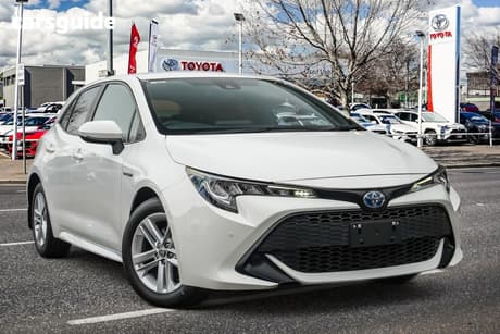 White 2020 Toyota Corolla Hatchback Ascent Sport (Hybrid)