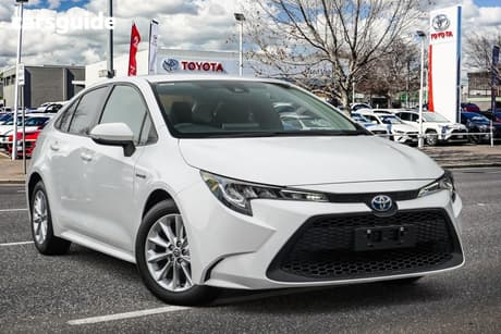 White 2022 Toyota Corolla Sedan Ascent Sport Hybrid