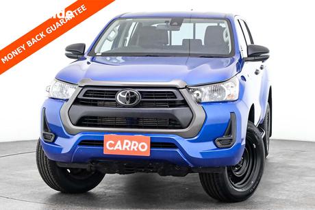 Blue 2022 Toyota Hilux Double Cab Pick Up Sr (4X4)