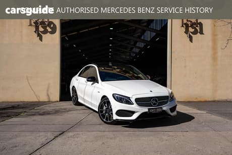 White 2016 Mercedes-Benz C43 Sedan 43