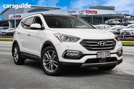 White 2015 Hyundai Santa FE Wagon Active Crdi (4X4)