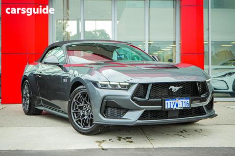 Grey 2025 Ford Mustang Convertible Gt 5.0 V8