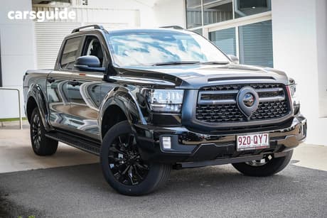 Black 2026 GWM Cannon Alpha Dual Cab Utility Lux Phev (4X4)