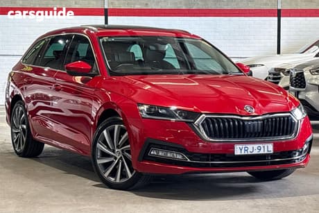 Red 2021 Skoda Octavia Wagon 110 Tsi Style