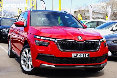 Red 2022 Skoda Kamiq Wagon Signature 110Tsi