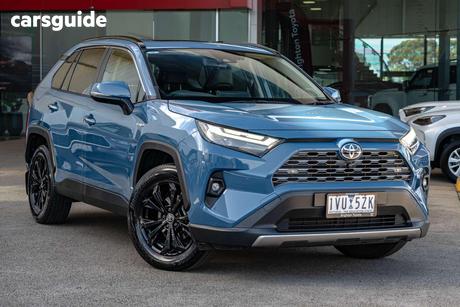 Blue 2022 Toyota RAV4 Wagon Cruiser (Awd) Hybrid
