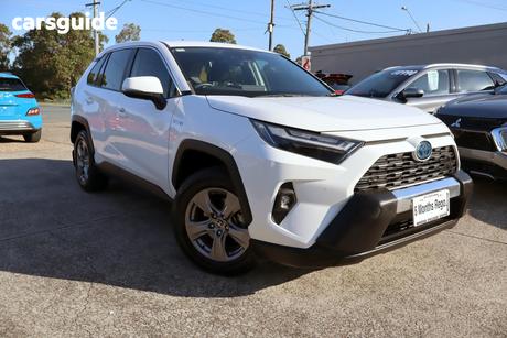 White 2022 Toyota RAV4 Wagon Gx (Awd) Hybrid