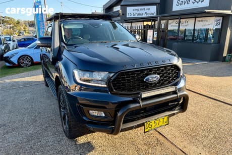 Blue 2021 Ford Everest Wagon Sport (4Wd)