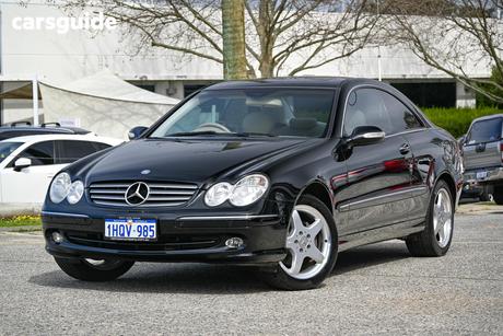 Black 2004 Mercedes-Benz CLK200 Coupe Kompressor Avantgarde