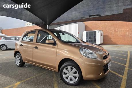 Gold 2010 Nissan Micra Hatchback St