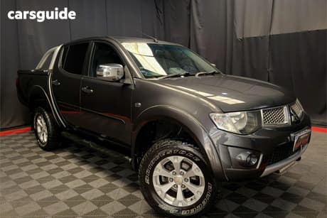 Grey 2014 Mitsubishi Triton Double Cab Utility Glx-R (4X4)