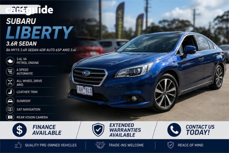 Blue 2015 Subaru Liberty Sedan 3.6R