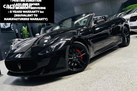 Black 2014 Maserati Grancabrio Convertible Mc