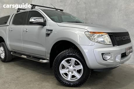 Silver 2013 Ford Ranger Dual Cab Utility Xlt 3.2 (4X4)
