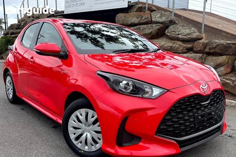 Red 2025 Toyota Yaris Hatchback Ascent Sport Hybrid