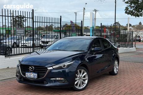 Blue 2017 Mazda 3 Sedan Sp25 Gt