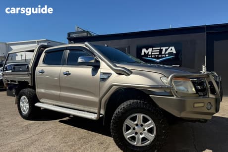 Gold 2014 Ford Ranger Dual Cab Utility Xlt 3.2 (4X4)