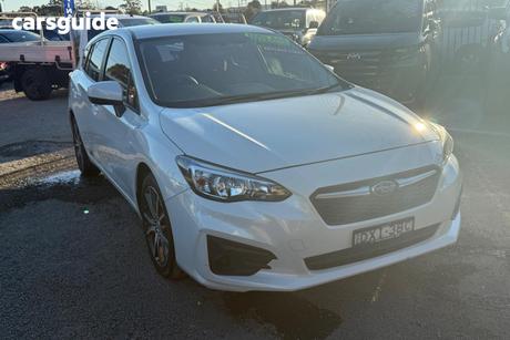 White 2018 Subaru Impreza Hatchback 2.0I (Awd)