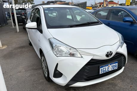 White 2018 Toyota Yaris Hatchback Ascent