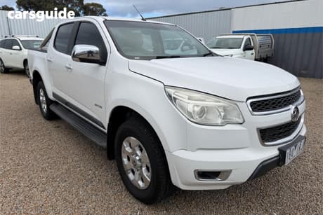 White 2013 Holden Colorado Crew Cab Pickup Ltz (4X4)