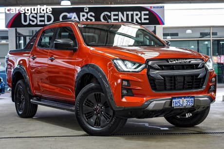 Orange 2022 Isuzu D-MAX Crew Cab Utility X-Terrain (4X4)