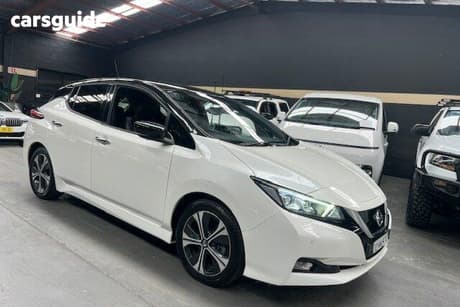 White 2020 Nissan Leaf Hatchback E+