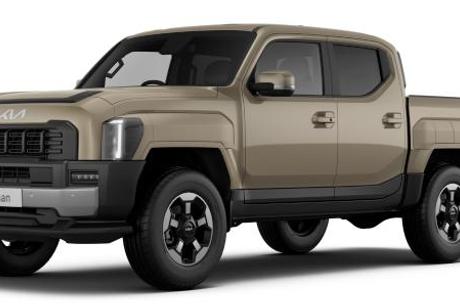 Beige 2025 Kia Tasman Double Cab Pick Up Sx+ (4X4) (Std) Black Fender