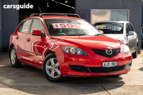 Red 2008 Mazda 3 Hatchback Neo