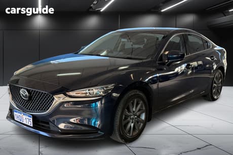 Blue 2022 Mazda 6 Sedan Sport