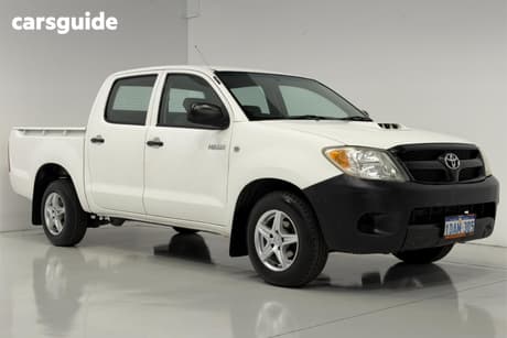 White 2006 Toyota Hilux Dual Cab Pick-up Sr