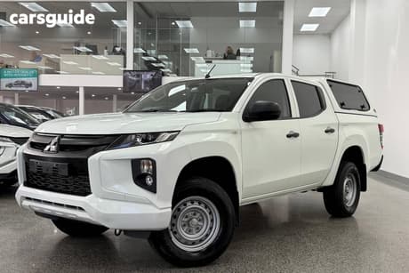 White 2021 Mitsubishi Triton Double Cab Pick Up Glx Adas (4X4)