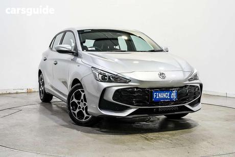 Silver 2025 MG MG3 Hatchback Excite Hybrid+
