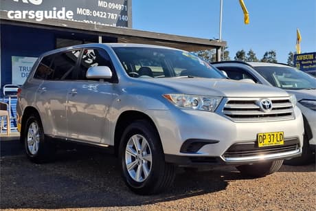 Silver 2012 Toyota Kluger Wagon Kx-R (Fwd) 7 Seat