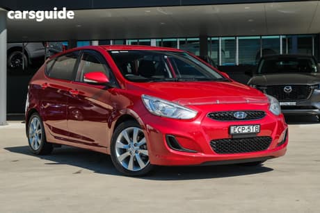 Red 2019 Hyundai Accent Hatchback Sport