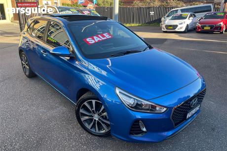 Blue 2017 Hyundai I30 Hatchback Elite