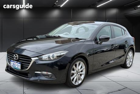 Black 2018 Mazda 3 Hatchback Sp25
