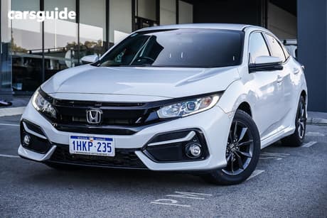 White 2021 Honda Civic Hatchback Vti-S