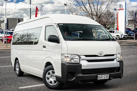 White 2017 Toyota HiAce Bus Commuter