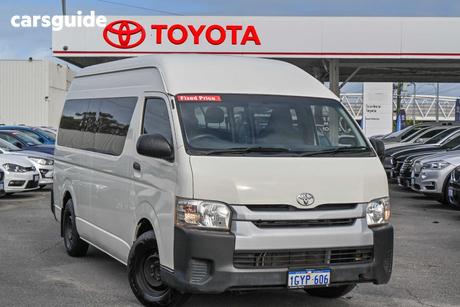 White 2015 Toyota HiAce Bus Commuter