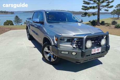 Silver 2022 RAM 1500 Crew Cab Utility Laramie Rambox (Hybrid)