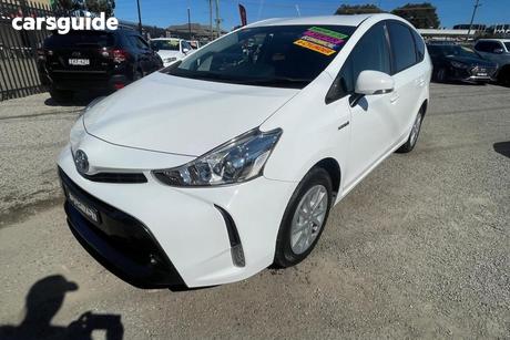 White 2017 Toyota Prius V Wagon Hybrid