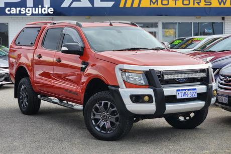 Orange 2012 Ford Ranger Crew Cab Utility Wildtrak 3.2 (4X4)