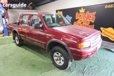 Red 2001 Ford Courier Crew Cab Pickup Gl
