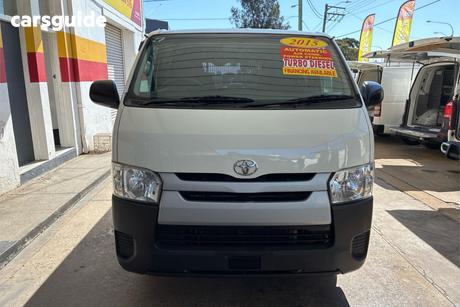 White 2015 Toyota HiAce Van Lwb