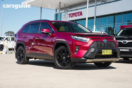 Red 2022 Toyota RAV4 Wagon Cruiser (2Wd) Hybrid