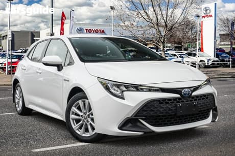 White 2022 Toyota Corolla Hatchback Ascent Sport Hybrid